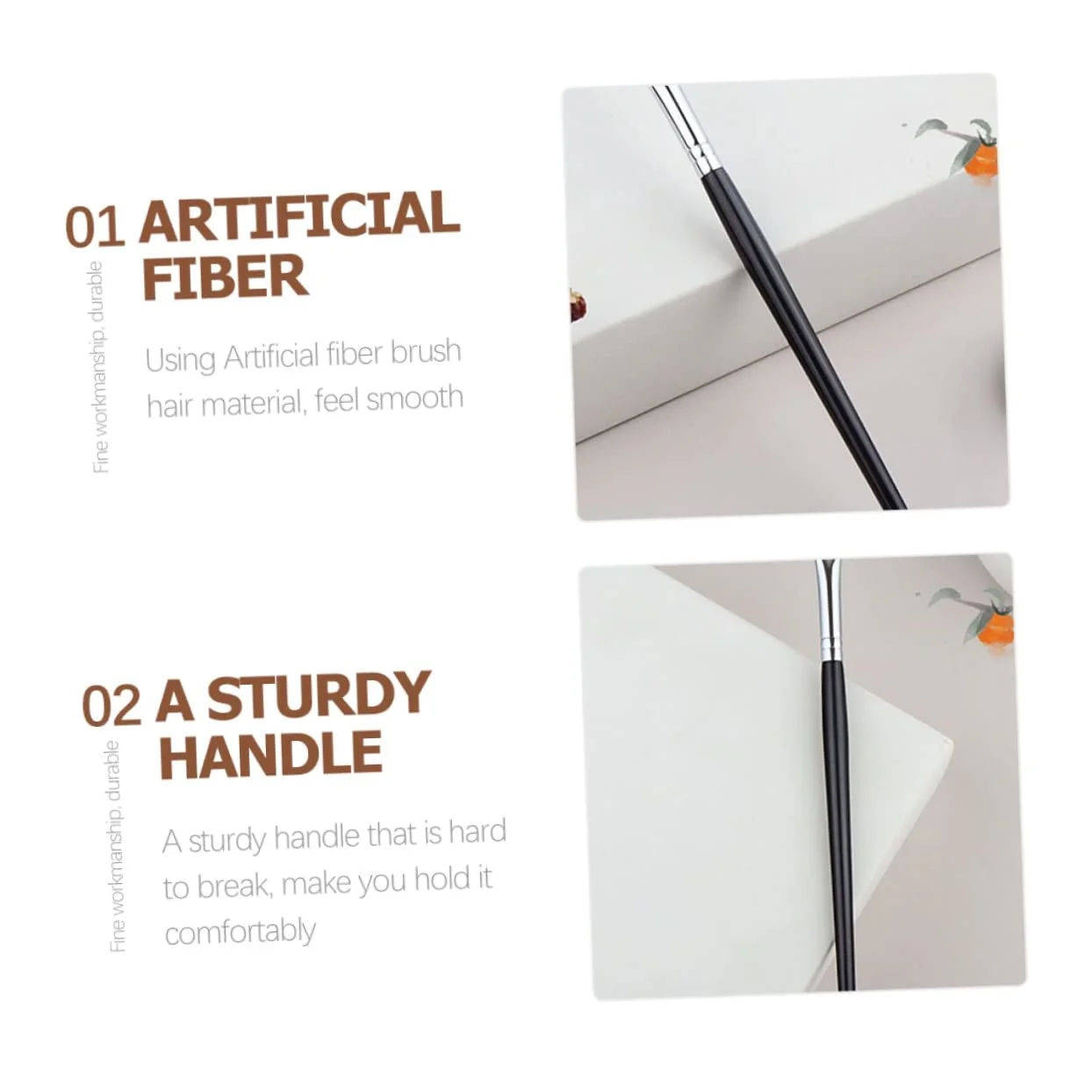 Кисти для подводки глаз FRCOLOR, плоская, фото №3 Кисти для подводки глаз FRCOLOR, плоская, фото №3