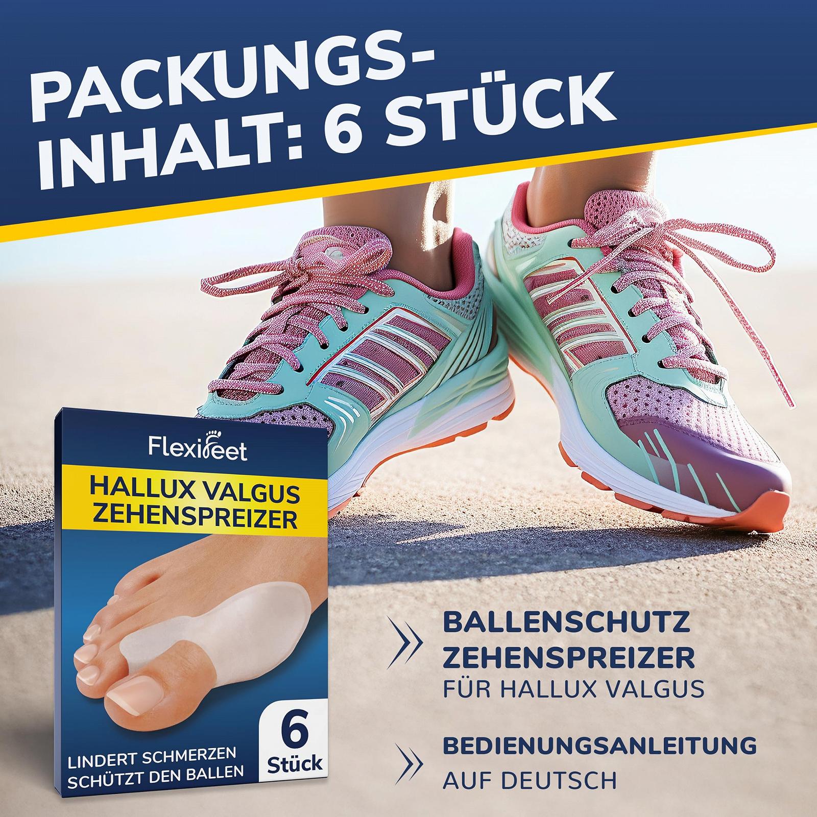 Роздільник для великого пальця стопи для корекції Hallux Valgus, 6 шт., фото №3 Роздільник для великого пальця стопи для корекції Hallux Valgus, 6 шт., фото №3