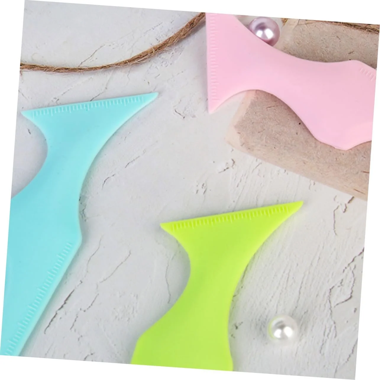 Линейка для макияжа Силиконовая Ipetboom 2St, помощь для подводки глаз, фото №4