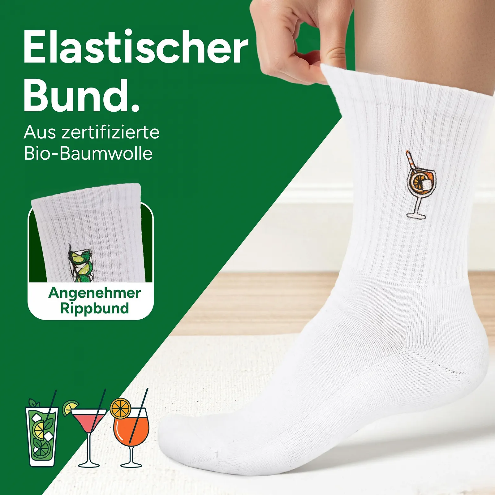 Шкарпетки Motif Tennis, набір 3 шт. Вишивка, фото №3 Шкарпетки Motif Tennis, набір 3 шт. Вишивка, фото №3