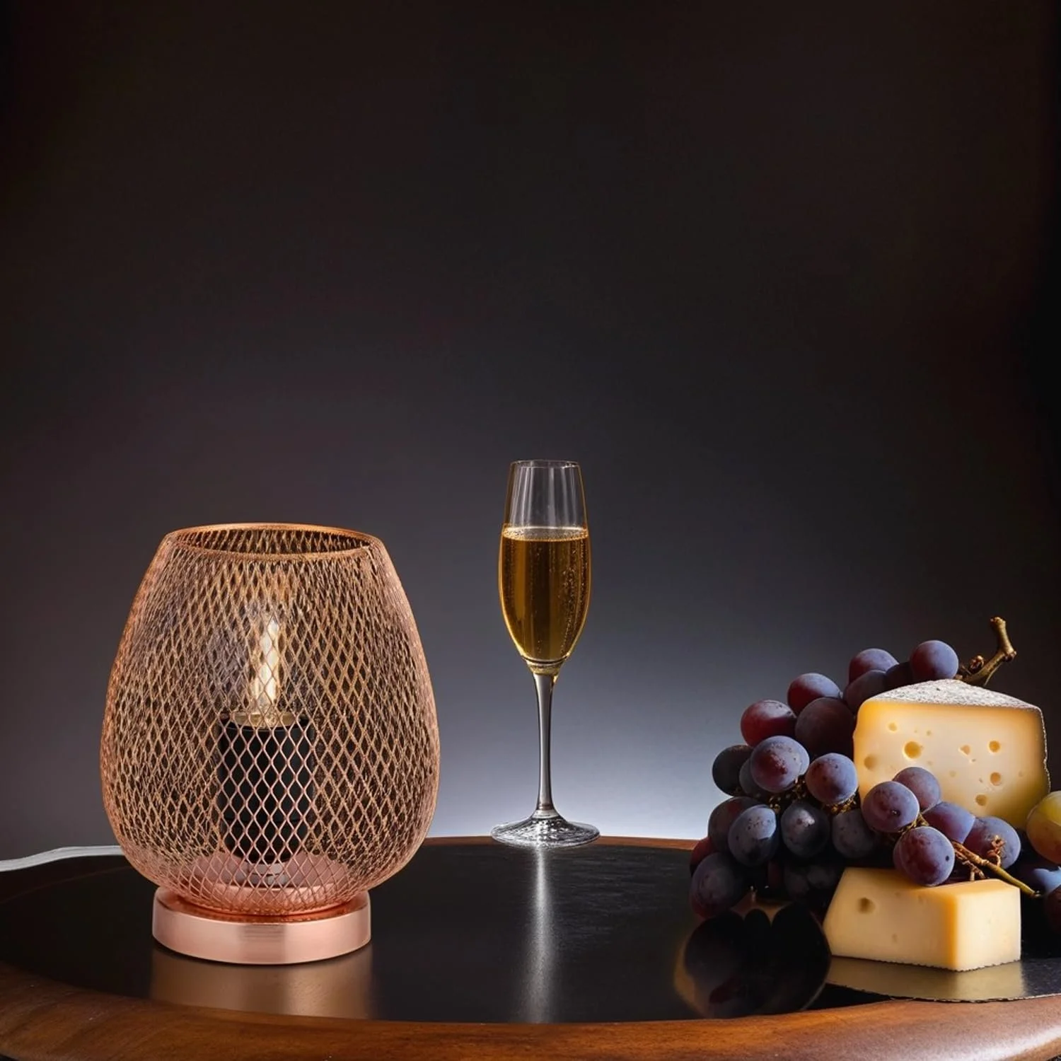 Настільна лампа Marrakesch Orient & Mediterran Interior Jonam 16 см металева мідна, фото №7