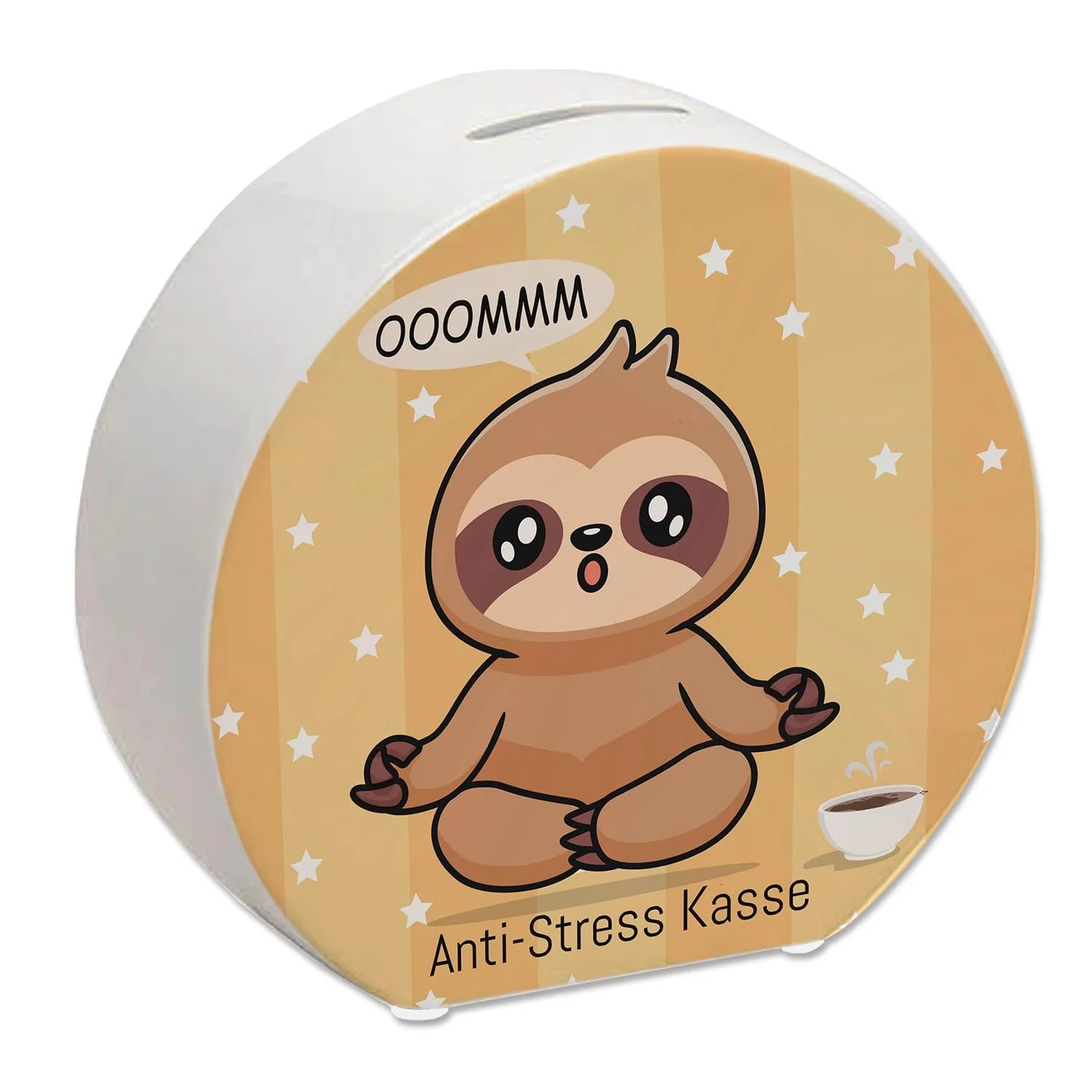 Скарбничка керамічна Anti-Stress Kasse Ленівець Медитація, фото №1