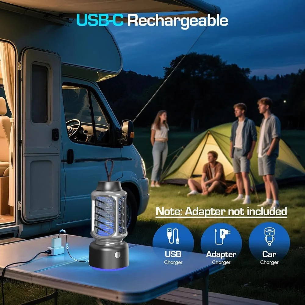 Уничтожитель насекомых электрический 1600 V Rechargeable UV LED Portable, фото №7