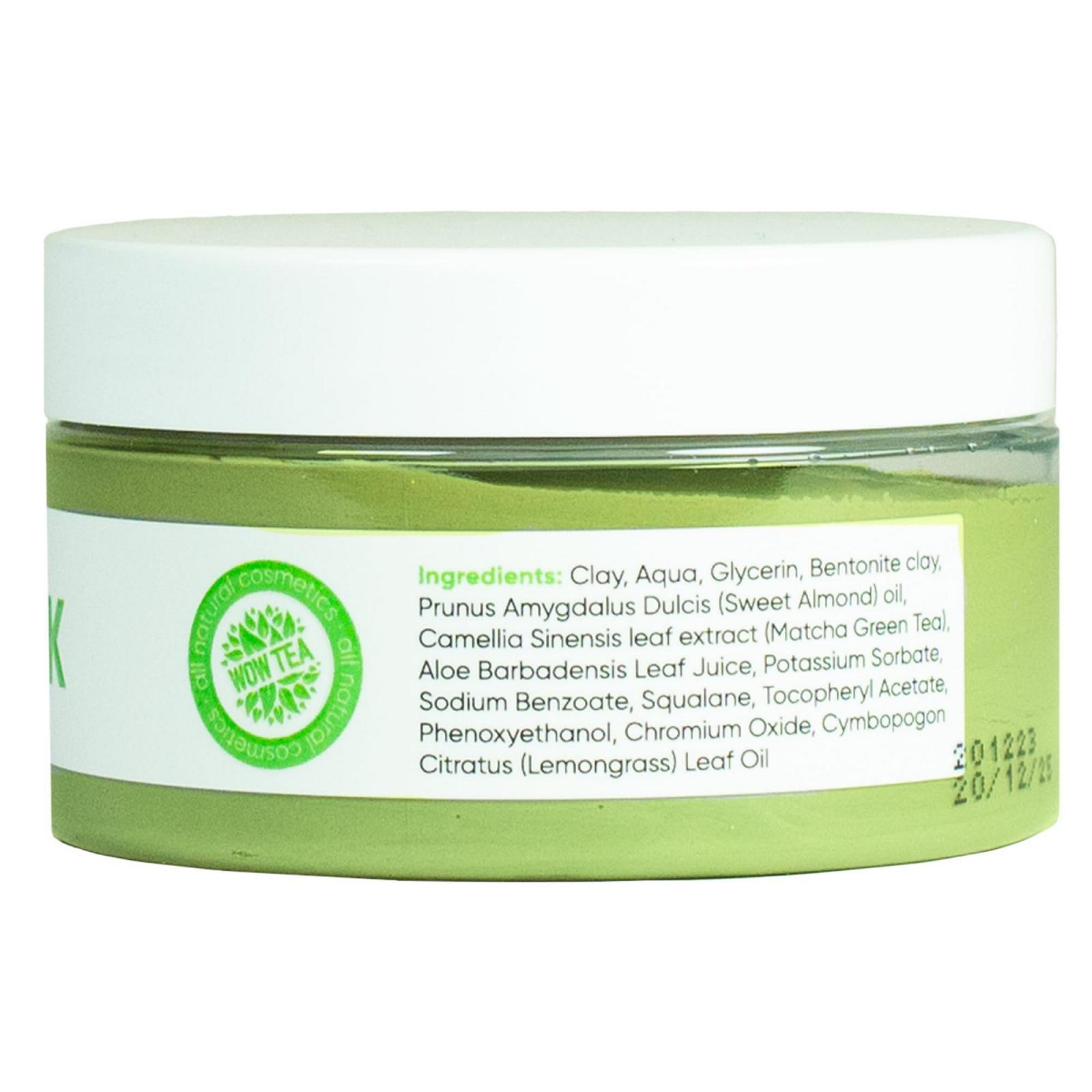 Маска для обличчя WOW TEA Detox Matcha Clay - Живильна, фото №2 Маска для обличчя WOW TEA Detox Matcha Clay - Живильна, фото №2