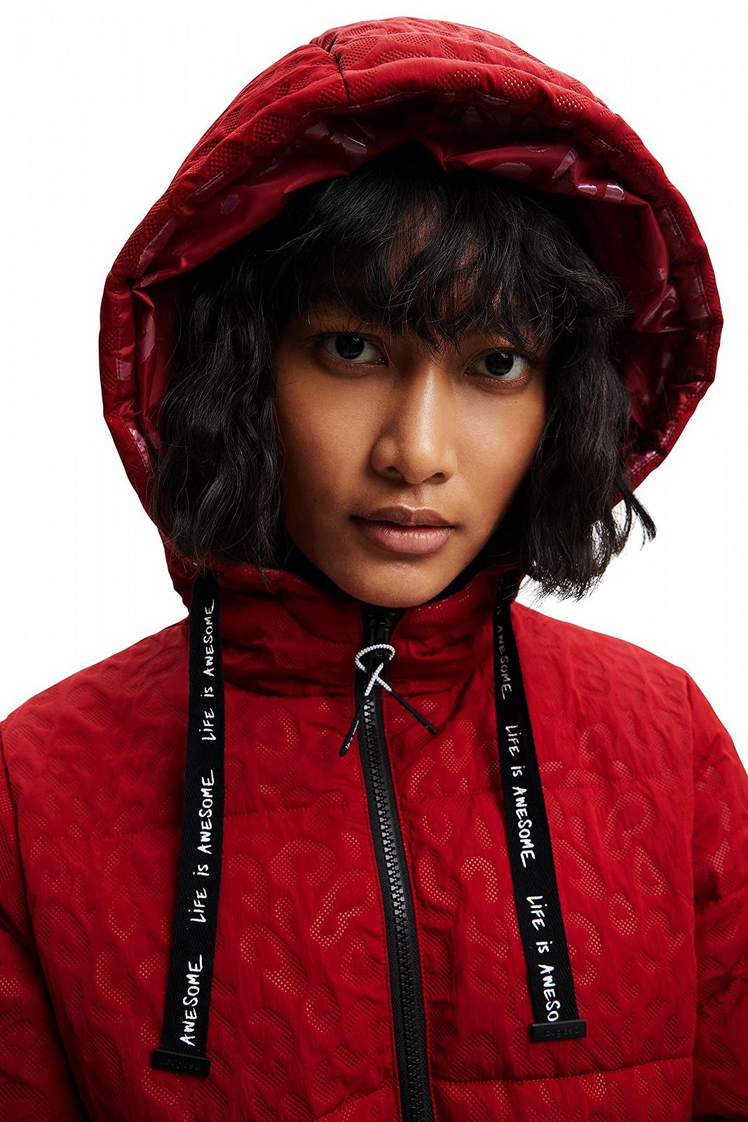 Пальто Desigual Довге стьобане Жіноче, фото №4