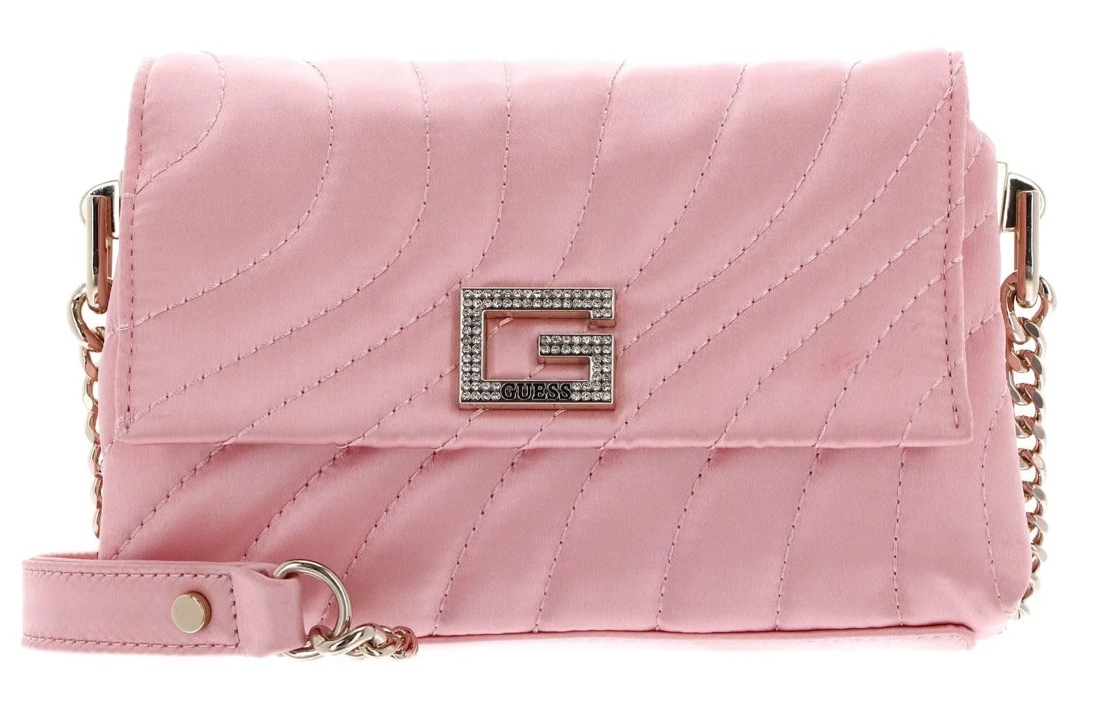 Сумка через плече GUESS Janek Mini Flap Crossbody Блідо-рожевий, фото №1