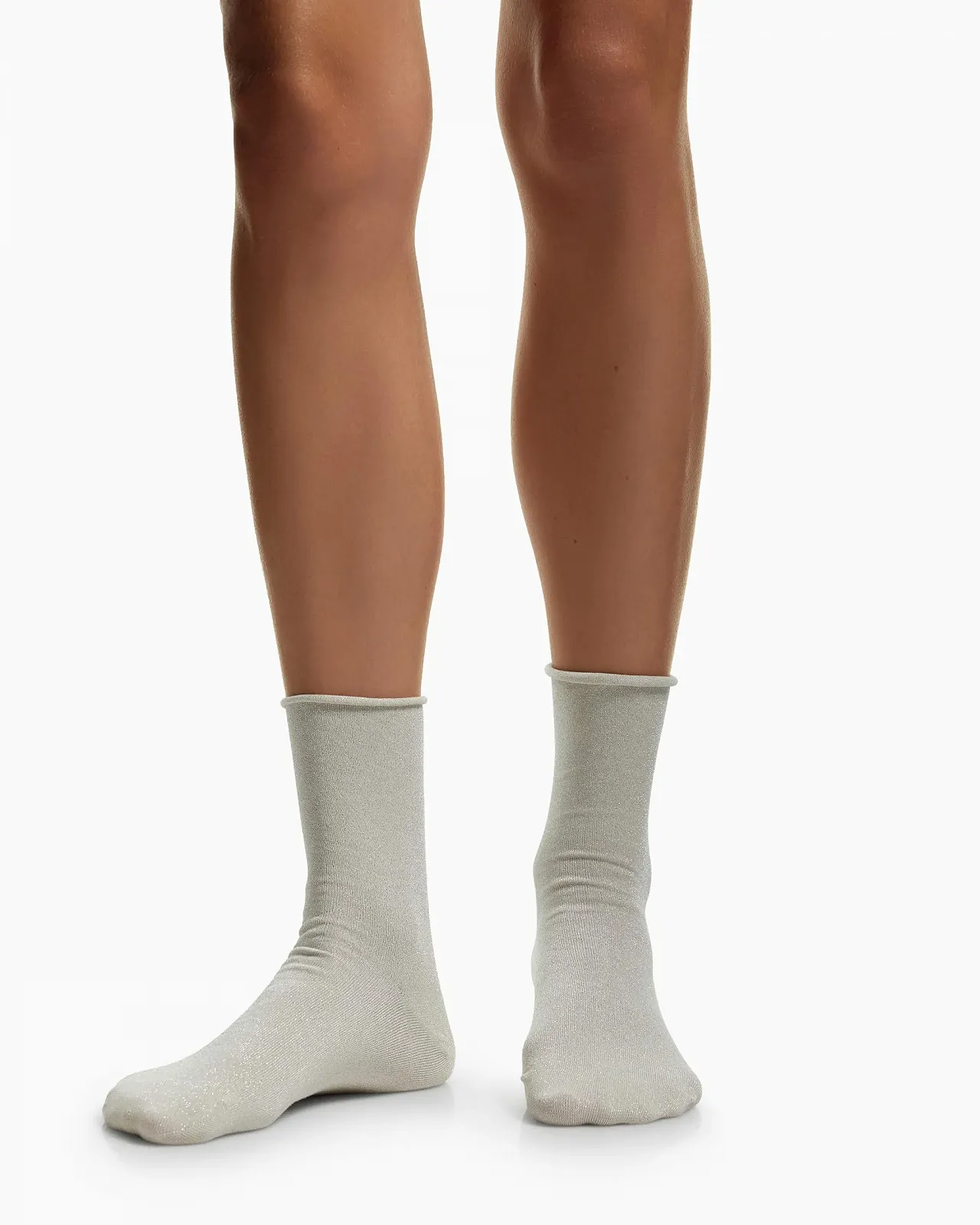 Носки Emporio Armani Lurex Short, белый, One Size, фото №2