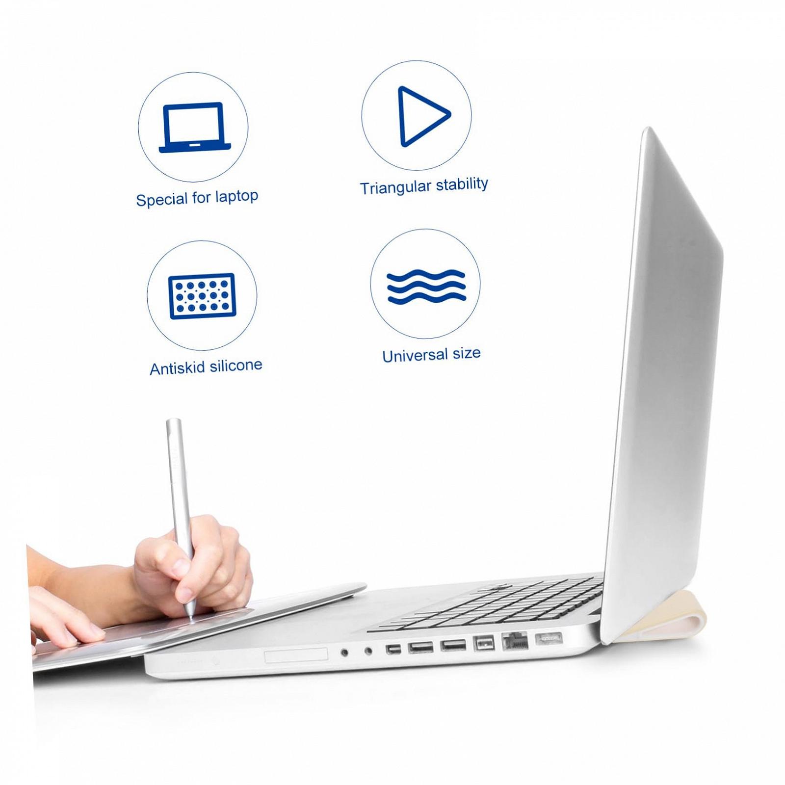 Подставка для ноутбука BESPORTBLE Регулируемая, 2 шт., Силиконовое покрытие, Пластик, Вентилируемая, Нескользящая, Легкая, Для офиса и дома, Эргономичный угол наклона, фото №2 Подставка для ноутбука BESPORTBLE Регулируемая, 2 шт., Силиконовое покрытие, Пластик, Вентилируемая, Нескользящая, Легкая, Для офиса и дома, Эргономичный угол наклона, фото №2