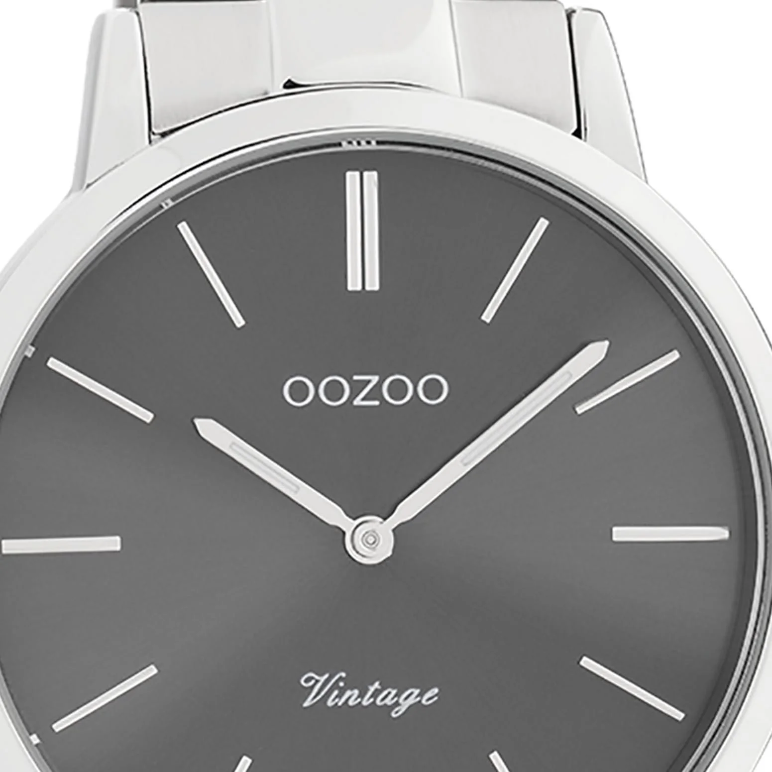 Годинник чоловічий Oozoo Vintage з браслетом з нержавіючої сталі Flat 42 мм, фото №2