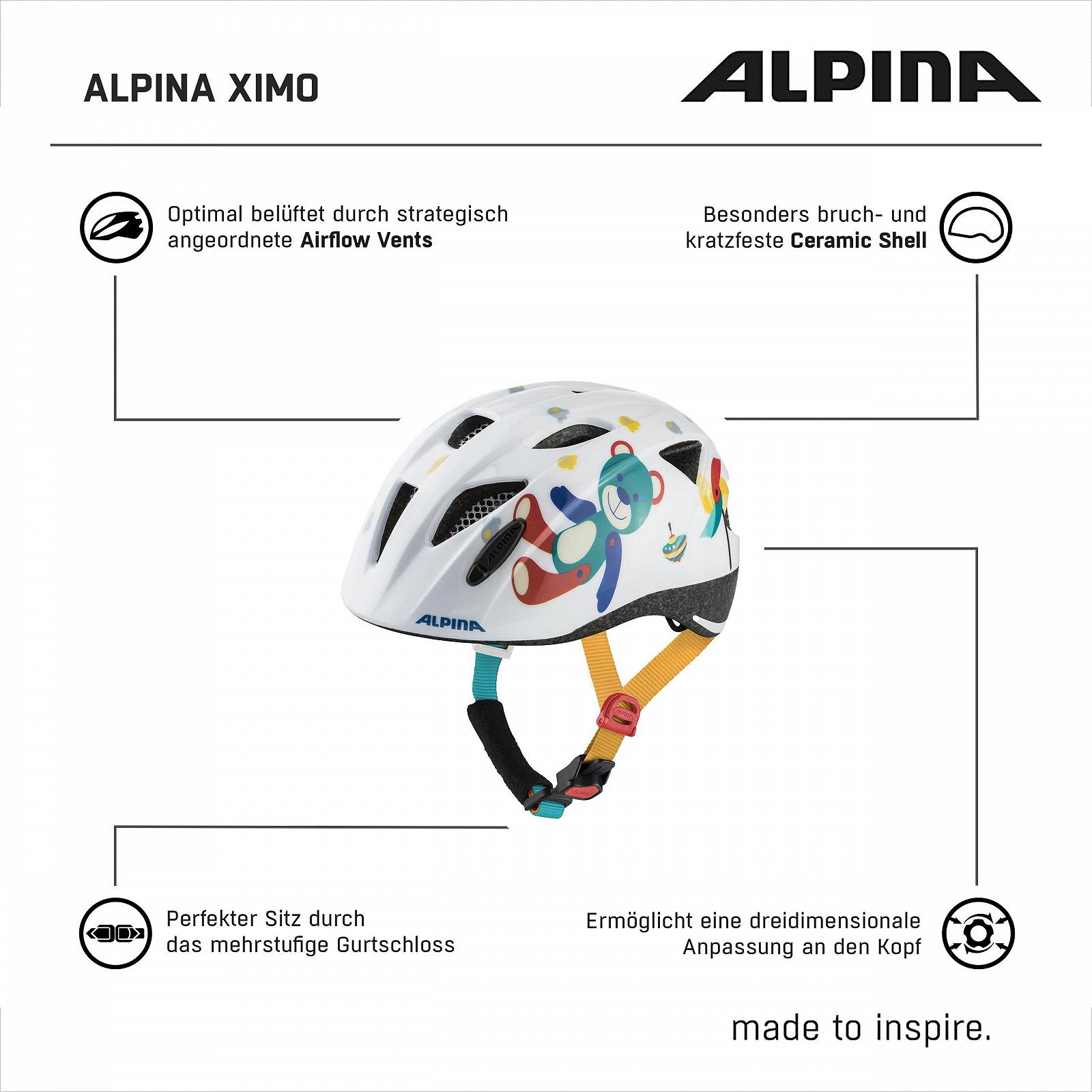 Велосипедный шлем ALPINA XIMO Unisex для детей, фото №6