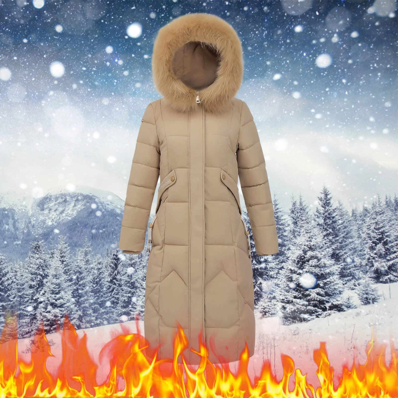 Жіноче зимове пальто на блискавці, фото №5 Жіноче зимове пальто на блискавці, фото №5