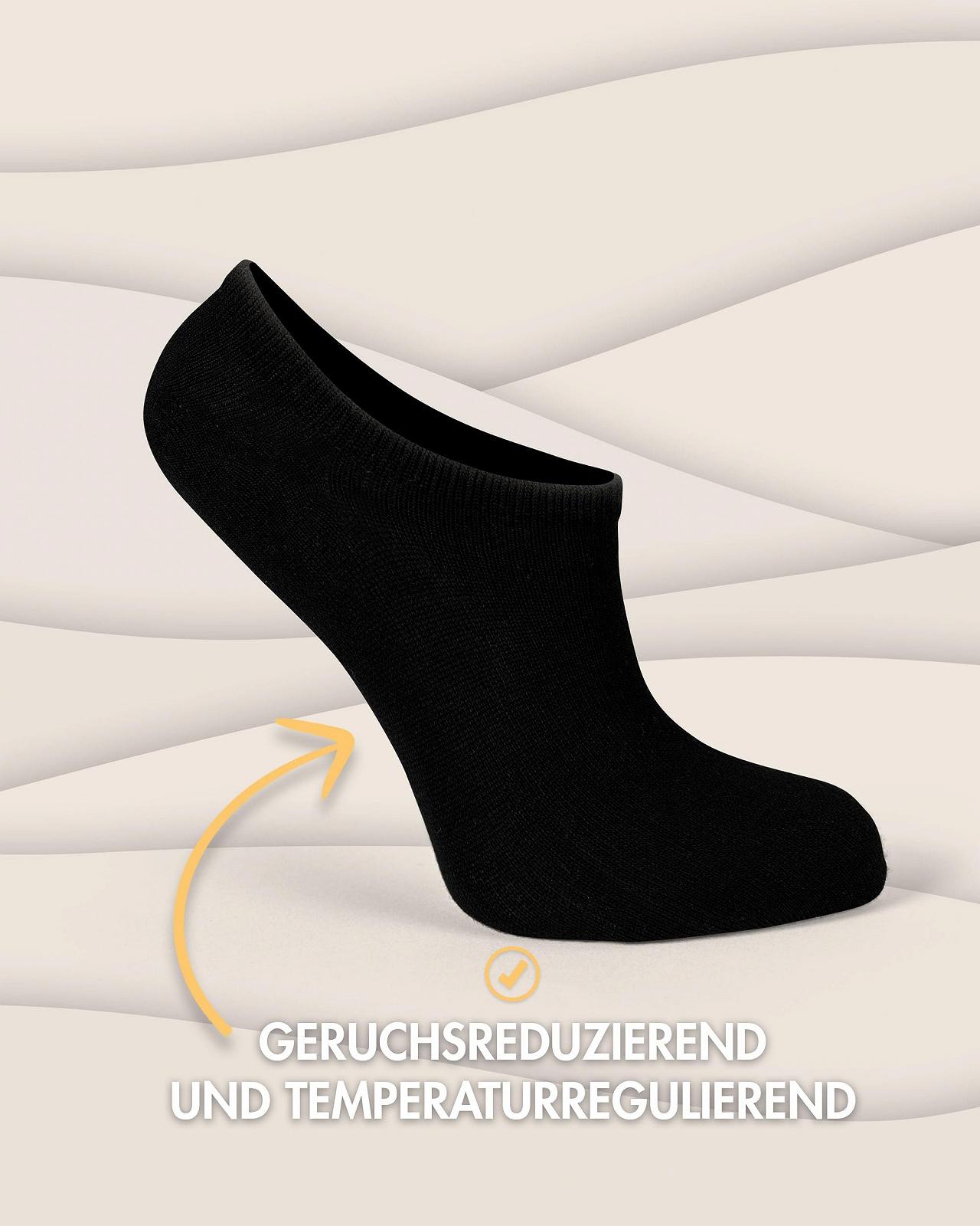 Носки Treasure Basic Бамбуковые 10 пар - 37-41 - Trainer No Show, Невидимые Унисекс Бамбуковые носки, Дышащие, фото №5