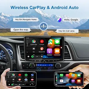 Автомагнитола Woibugee / 10" / Сенсорная / 2/32Гб / Android 12 / Apple CarPlay / Android Auto / Bluetooth / WI-FI / GPS / USB / 1DIN synthetic.ua - Фото 1