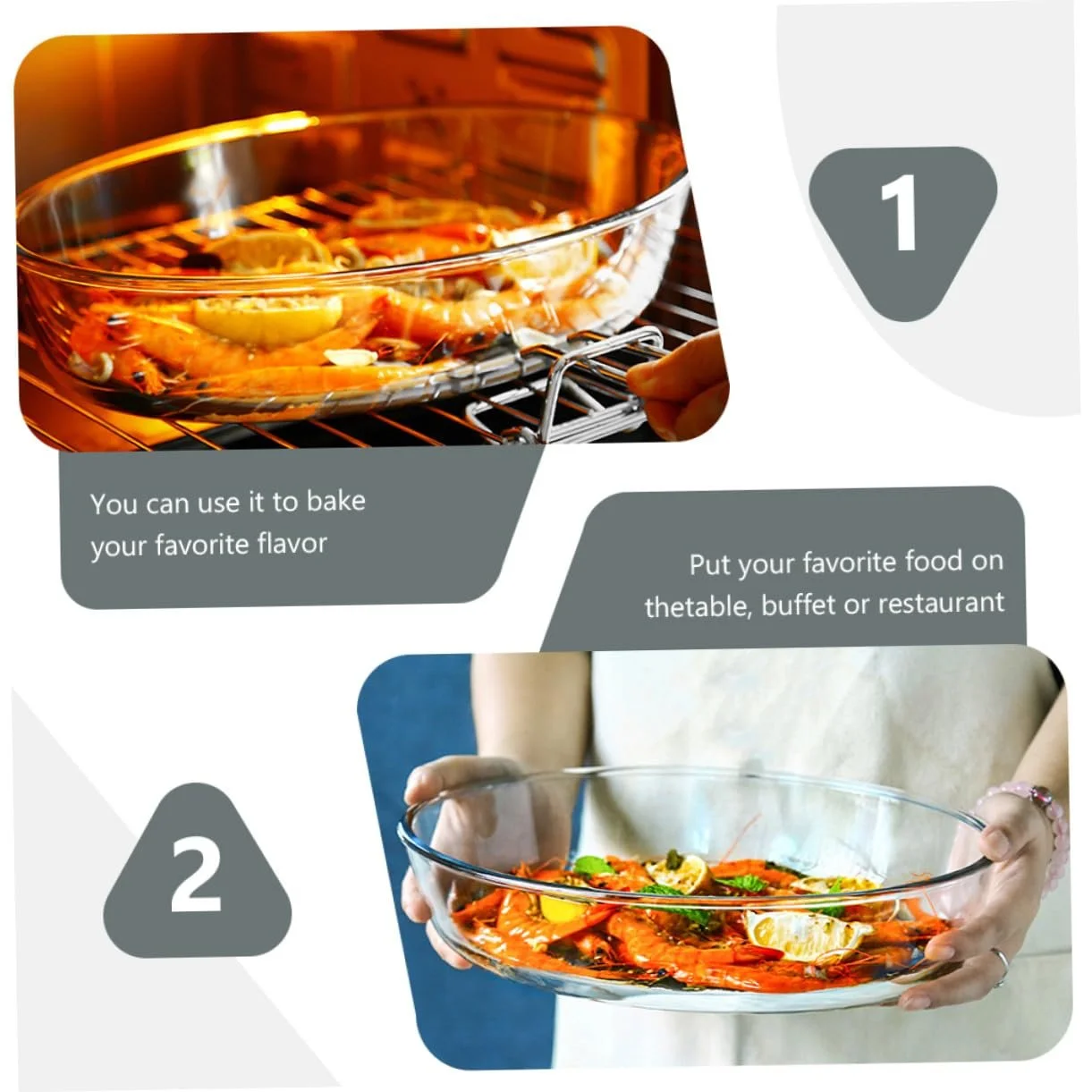 Форма для запекания овальная, стеклянная, 2400 мл, термостойкая, фото №9