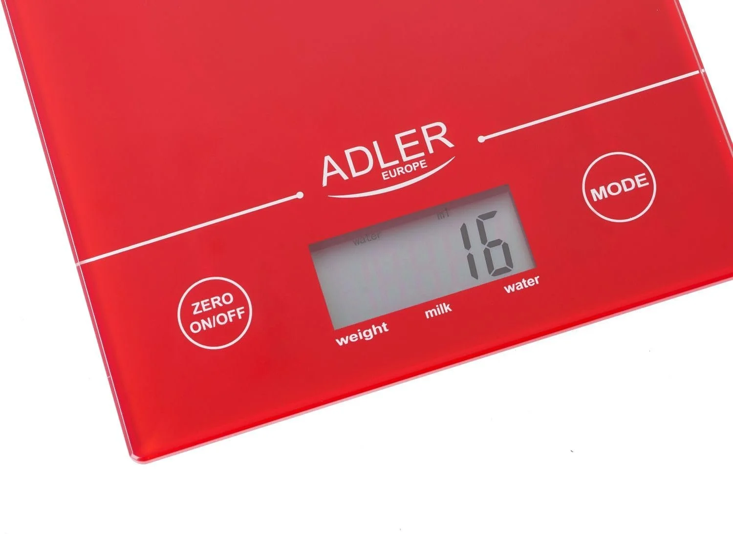 Кухонні ваги Adler Electronic Scale 5 кг Red, фото №4 Кухонні ваги Adler Electronic Scale 5 кг Red, фото №4