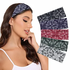 Повязка на голову Хлопковая эластичная Kajeer Набор из 5 штук - Фото 1