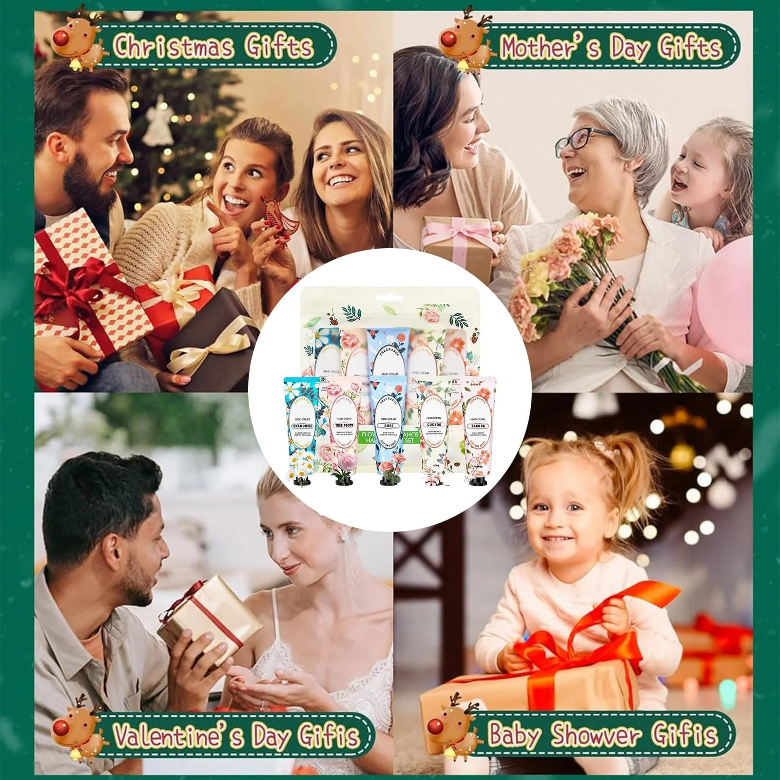 Крем для рук Увлажняющий, Набор кремов для очень сухой кожи рук, Цветочный и фруктовый увлажняющий крем для рук, Крем для рук, Маленький подарок для женщин, Набор мини-кремов для рук для женщин, фото №7