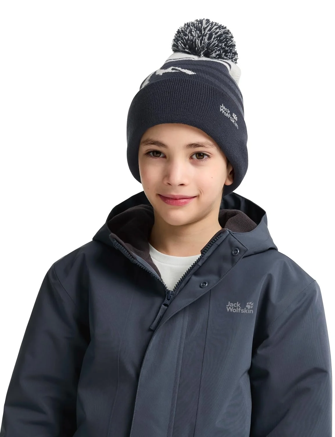 Шапка Jack Wolfskin Stripy Pompom Beanie K, фото №5 Шапка Jack Wolfskin Stripy Pompom Beanie K, фото №5