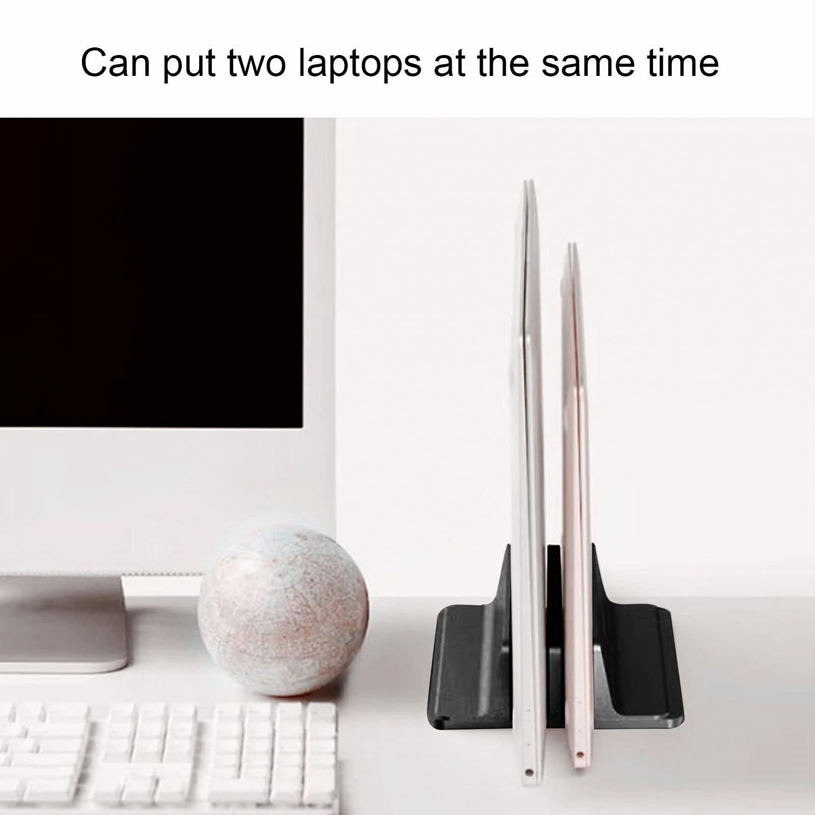 Подставка Вертикальная F&Y Алюминиевый сплав Двойной Держатель Органайзер для стола с охлаждением с нескользящим основанием, фото №6