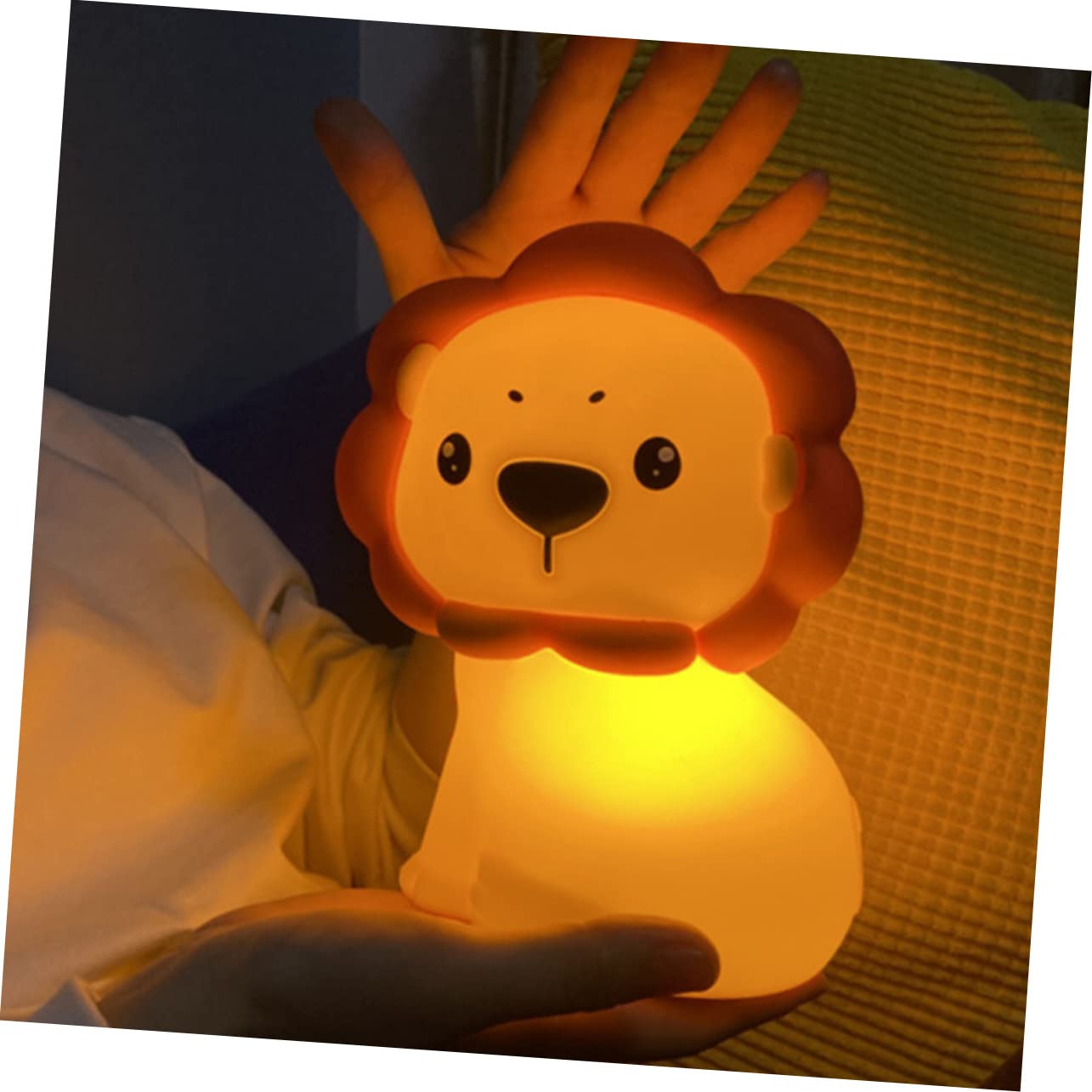 Світильник ibasenice Silikon 2 штуки Пат-лампа Нічник Лев, фото №4