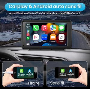Автомагнітола AWESAFE / 7" / Сенсорна / Apple CarPlay / Android Auto / Bluetooth / FM / AUX synthetic.ua - Фото 1