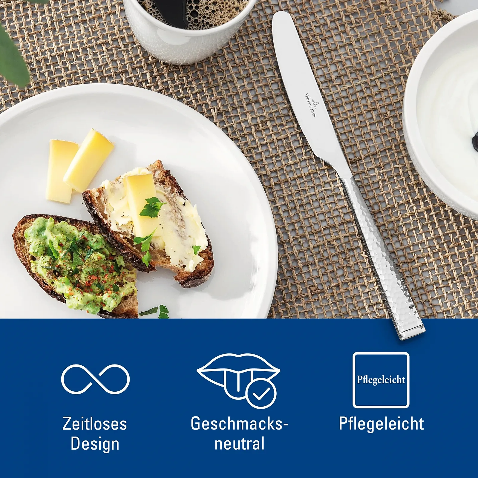 Набор столовых приборов Villeroy & Boch Blacksmith 70 предметов, нержавеющая сталь 18/10, фото №5