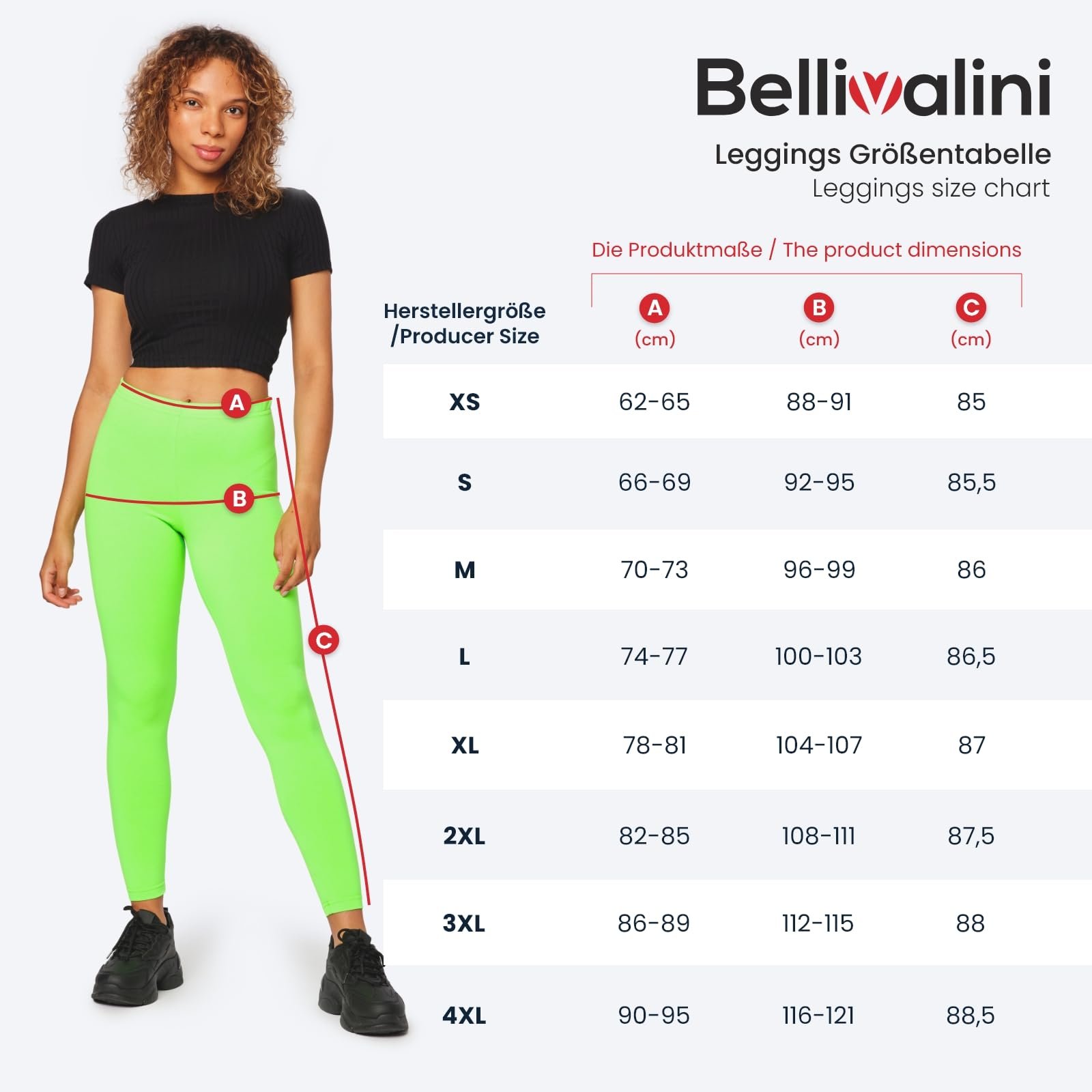 Леггинсы Bellivalini BLV50-294 Женские Длинные Неоновые 80-е Спортзал Бег Танцы, фото №7