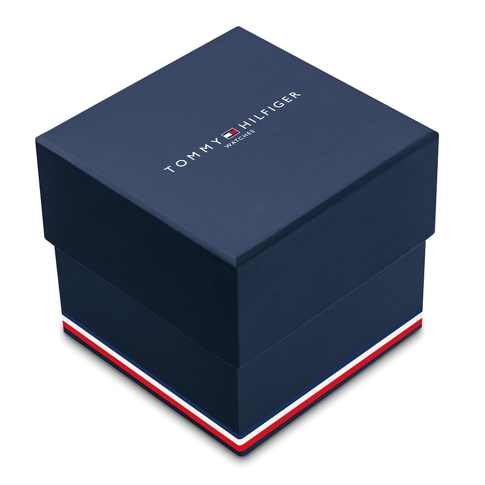 Чоловічий аналого-багатофункціональний кварцовий годинник Tommy Hilfiger з браслетом з нержавіючої сталі, силікону або шкіри, фото №5