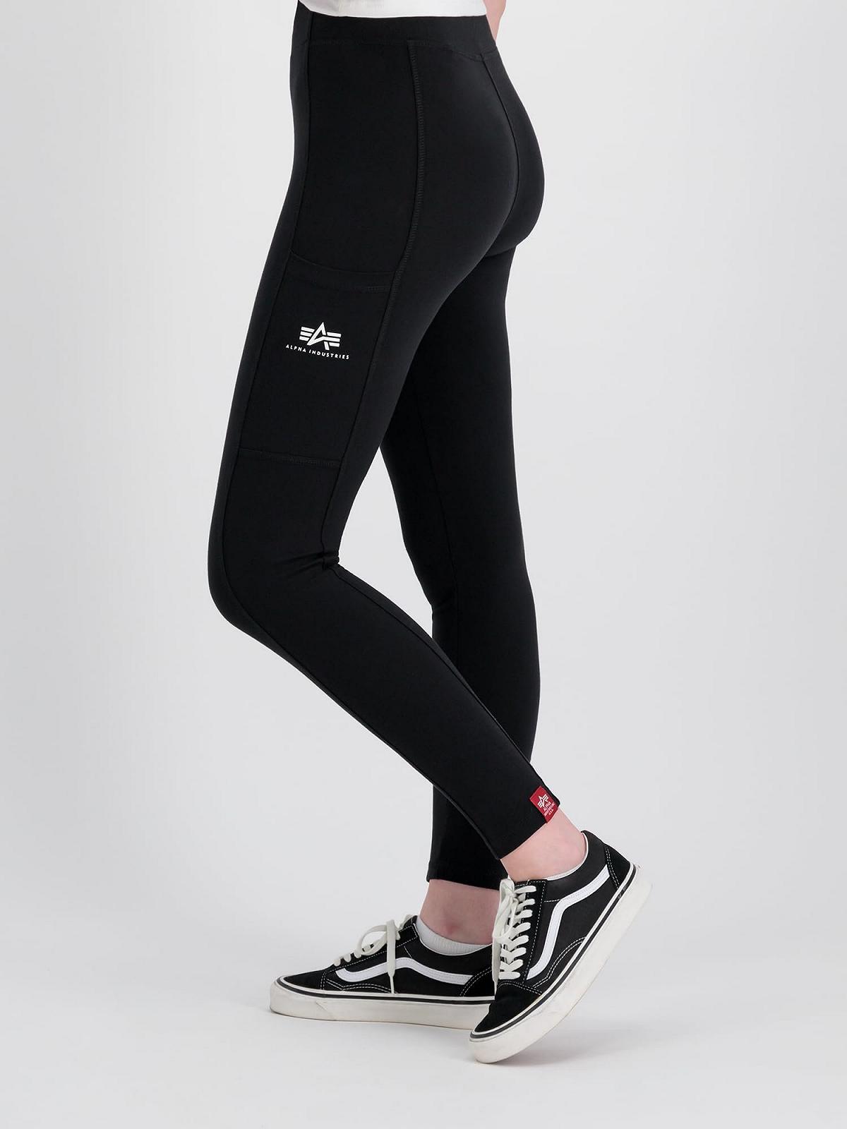 Леггинсы ALPHA INDUSTRIES Женские Pocket Wmn Черный, фото №3
