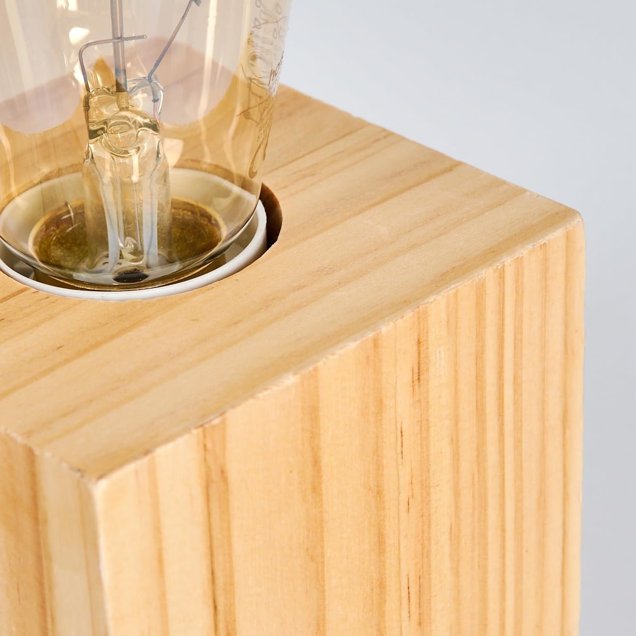 Настільна лампа HOFSTEIN Tallsebo Дерев'яна 9 см E27 Натуральний, фото №6