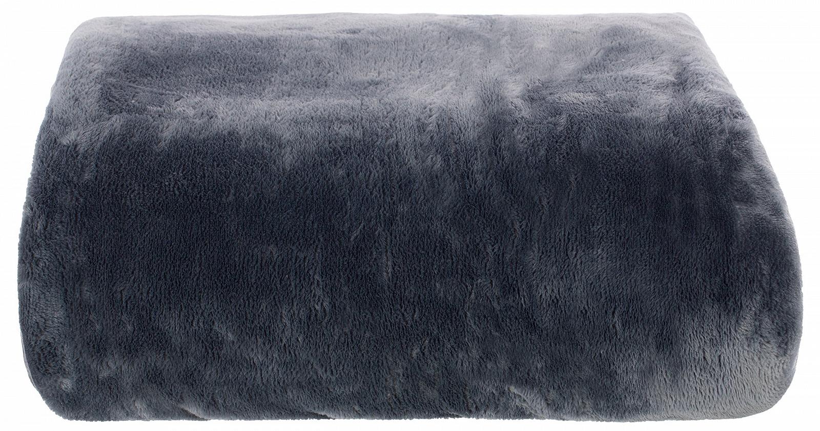 Покривало Brandsseller Flannel М'яка Пледова Покривало Покривало - Однотонна - 180 x 220 см - Сірий, фото №5