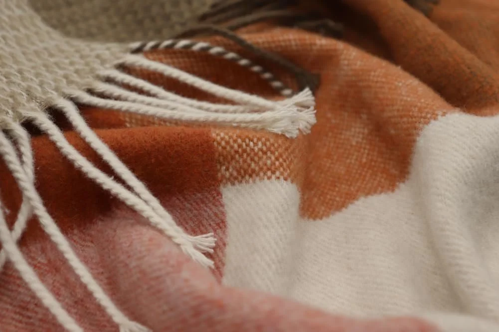 Плед Biederlack Desire с бахромой Цвет Camel Размер 130 x 170 см, фото №4