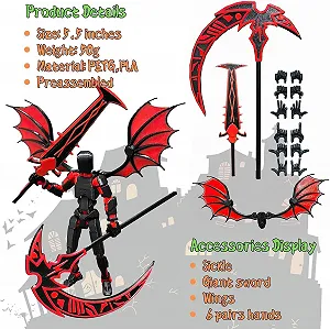 Фігурка Titan 13 T13 3D-друк з аксесуарами червоний synthetic.ua - Фото 1