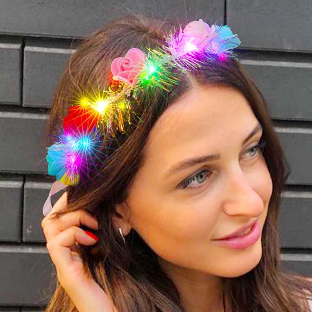 Вінок для волосся з LED квітами Edary, фото №5