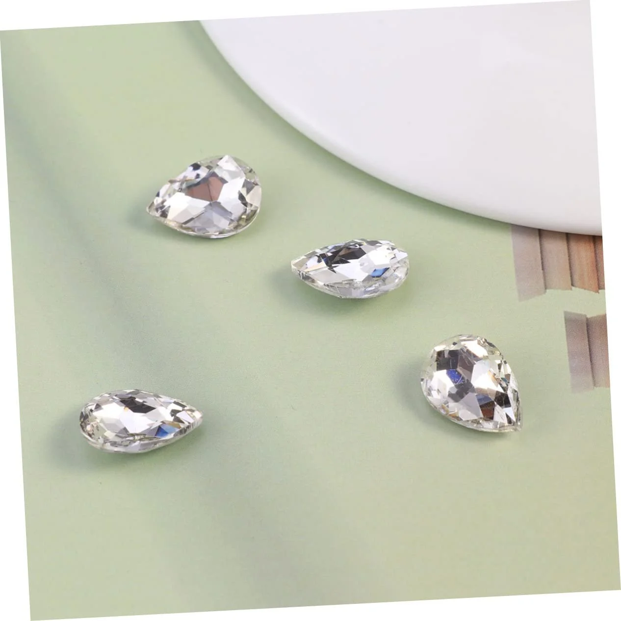 Каплевидные хрустальные стразы 50 штук Каплевидные сверла для изготовления ювелирных изделий, фото №4