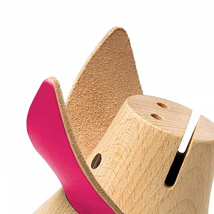 Скарбничка Adam + Harborth Pink Lady дерев’яна з шкіряними вухами synthetic.ua - Фото 1