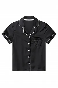 Пижама для девочек Короткая Летняя Атласная Шелковая synthetic.ua - Фото 1