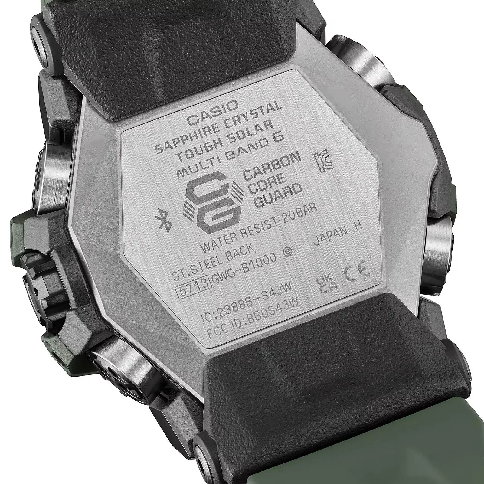 Часы Casio GWG-B1000-3AER Зеленый Military, фото №5 Часы Casio GWG-B1000-3AER Зеленый Military, фото №5