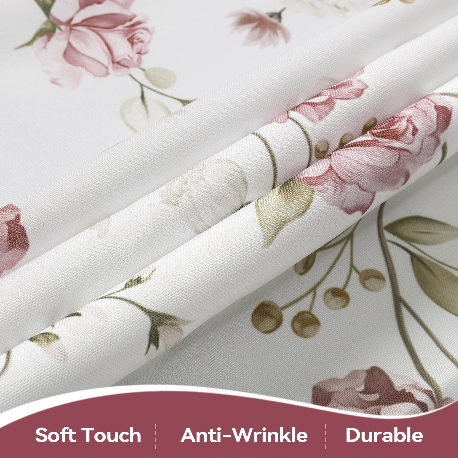 Скатертина Hometrixx Floral Vintage Поліестер Олієстійка Рожеві Квіти 140 x 100 см, фото №4