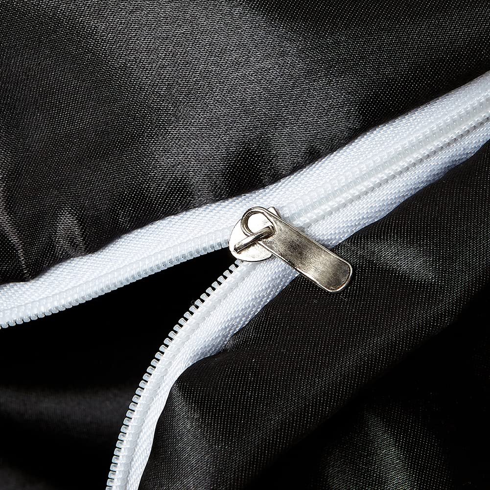 Комплект Постільної Білизни Satin Omela Літній 135 x 200 + 80 x 80 см Чорний, фото №3