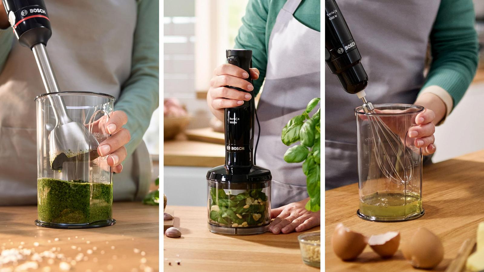 Ручной блендер Bosch ErgoMaster Series 4 1000 Вт Dynamic Speed Control QuattroBlade System MSM4B621, фото №6