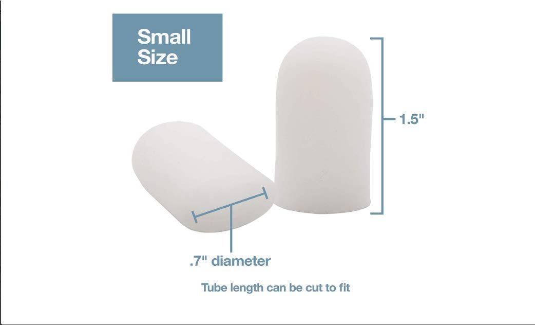 Гелевий ковпачок та захист для пальців ніг Білий, малий, фото №2