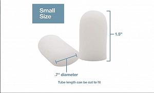 Гелевий ковпачок та захист для пальців ніг Білий, малий synthetic.ua - Фото 1