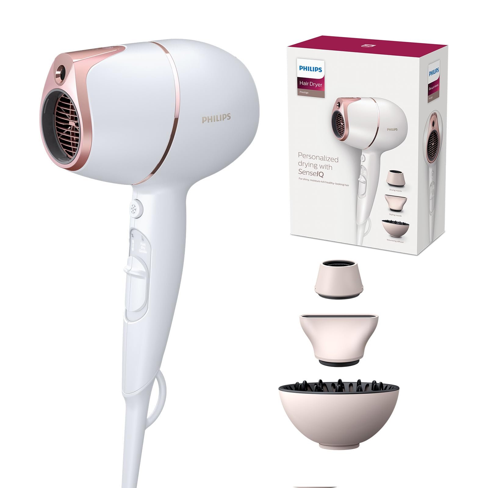 Фен Philips Prestige SenseIQ BHD628/00, фото №1