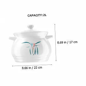 Кастрюля VALICLUD 2 л керамическая термостойкая с крышкой synthetic.ua - Фото 1