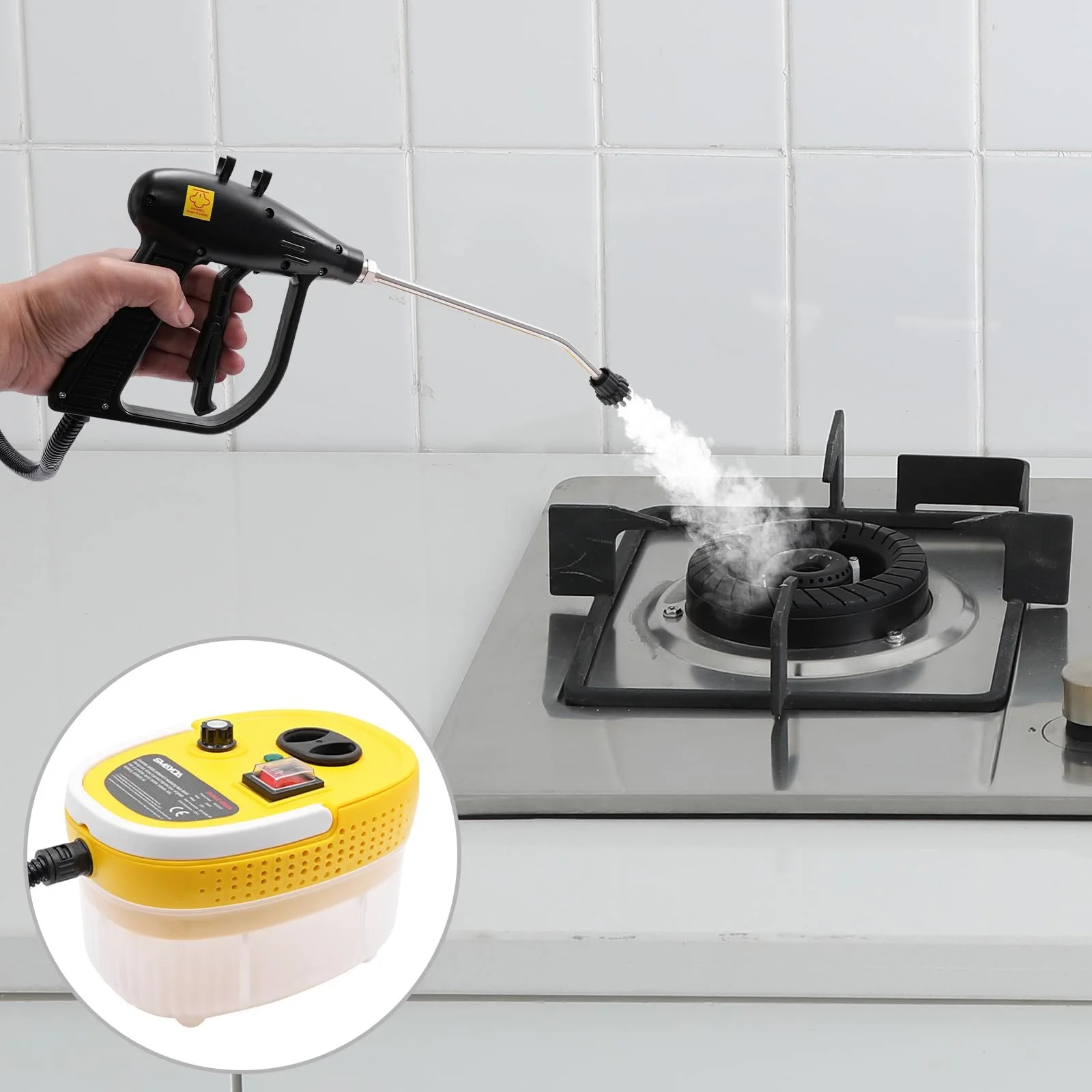 Пароочисник Portable 2500 W 1200 ml 3 bar, фото №9