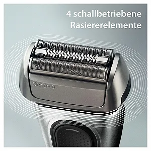 Електробритва чоловіча Braun Series 8 8567cc 4+1 головка, станція очищення, 60 хвилин роботи Срібляста synthetic.ua - Фото 1