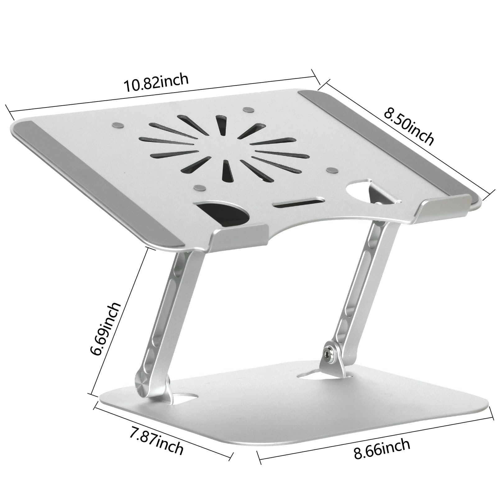 Модернизированная Регулируемая Подставка для Ноутбука с Вентилятором Охлаждения, Эргономичная Многоугольная Подставка для Компьютера, Портативный Держатель для Ноутбука, Dell XPS, Alienware Все Ноутбуки от 11 до 17,3 Дюймов, фото №4 Модернизированная Регулируемая Подставка для Ноутбука с Вентилятором Охлаждения, Эргономичная Многоугольная Подставка для Компьютера, Портативный Держатель для Ноутбука, Dell XPS, Alienware Все Ноутбуки от 11 до 17,3 Дюймов, фото №4