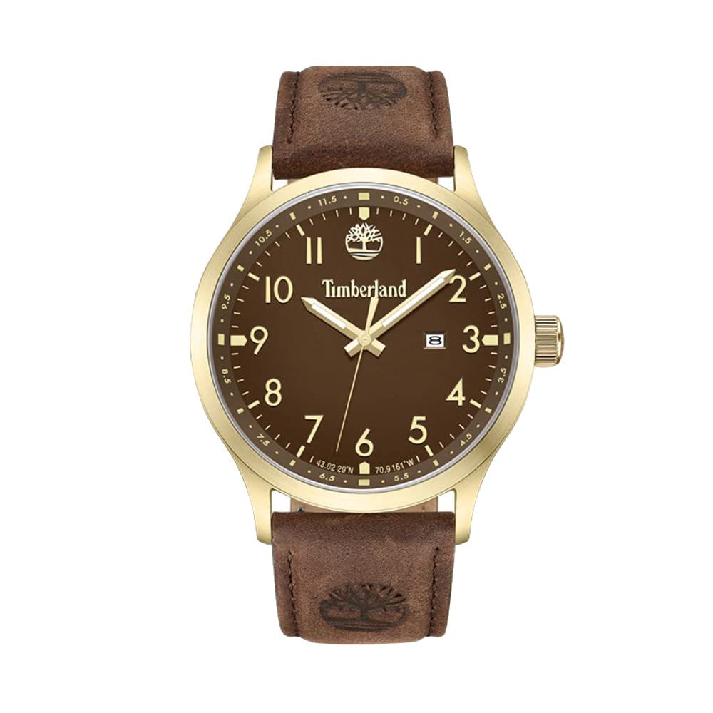 Годинник Timberland Analogue Quartz TDWGF0009604 Унісекс з шкіряним ремінцем, коричневий, фото №1 Годинник Timberland Analogue Quartz TDWGF0009604 Унісекс з шкіряним ремінцем, коричневий, фото №1