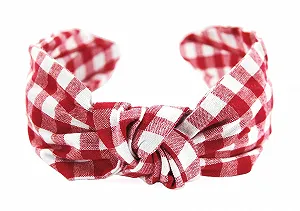 Винтажный обруч для волос в клетку axy - Фото 1